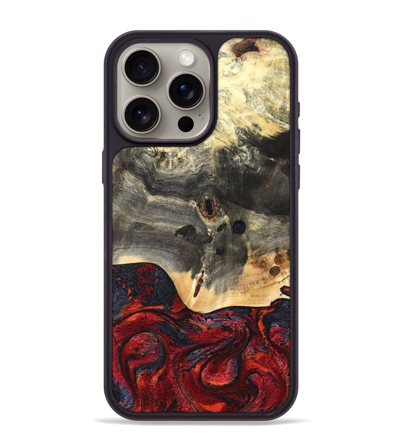 iPhone 15 Pro Max Wood Phone Case - Jazmyn (Red, 819754)