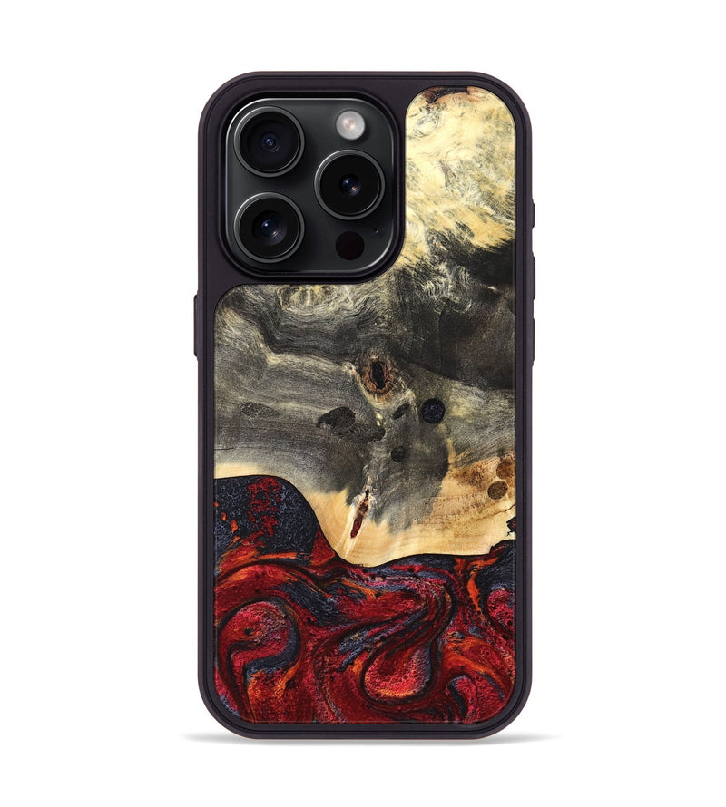 iPhone 15 Pro Wood Phone Case - Jazmyn (Red, 819754)