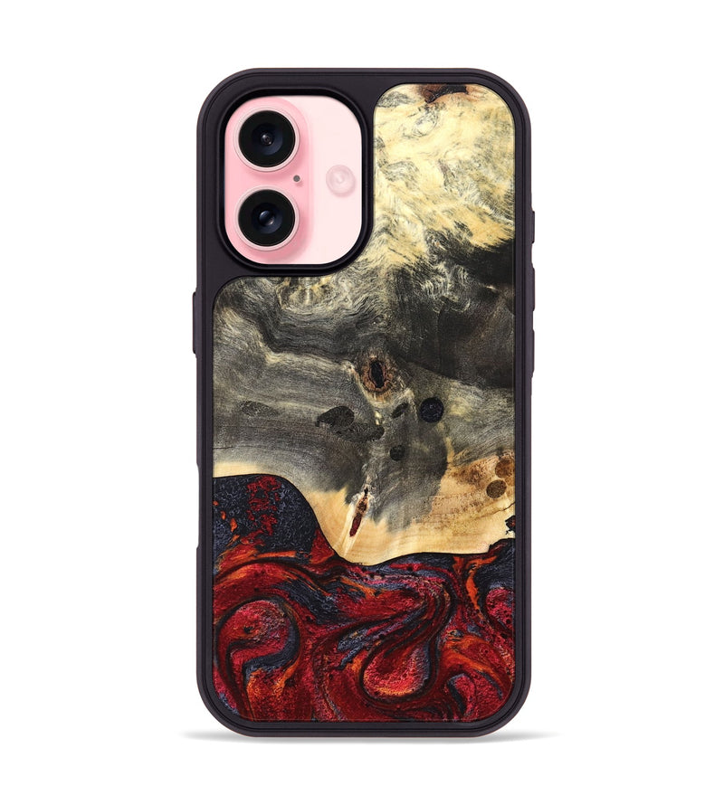 iPhone 16 Wood Phone Case - Jazmyn (Red, 819754)