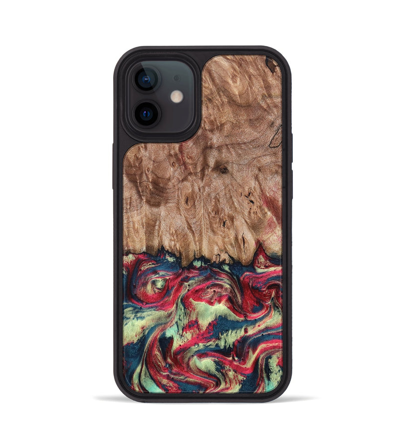 iPhone 12 Wood Phone Case - Blanch (Red, 819755)