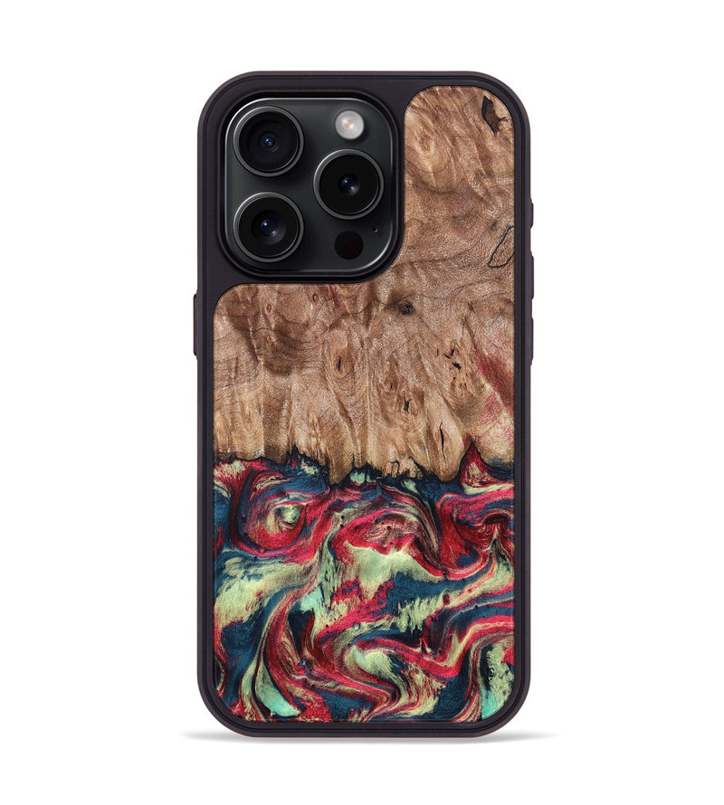 iPhone 15 Pro Wood Phone Case - Blanch (Red, 819755)