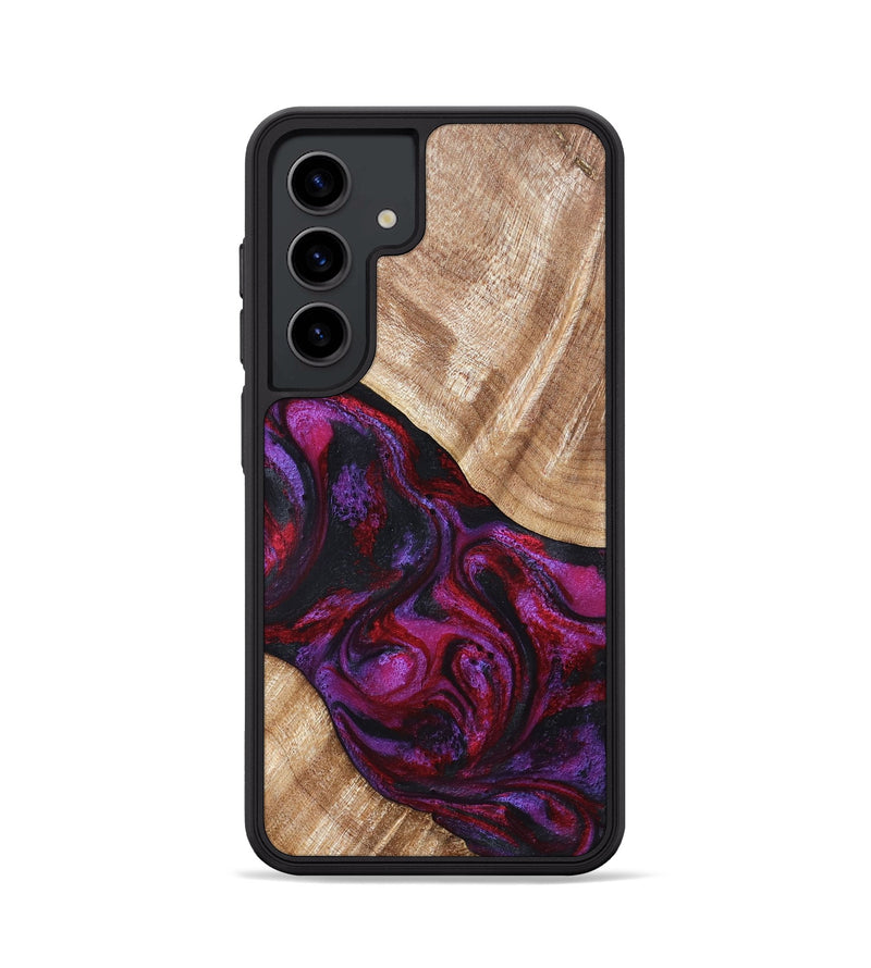 Galaxy S24 Wood Phone Case - Margot (Red, 819756)