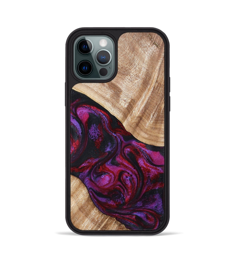 iPhone 12 Pro Wood Phone Case - Margot (Red, 819756)
