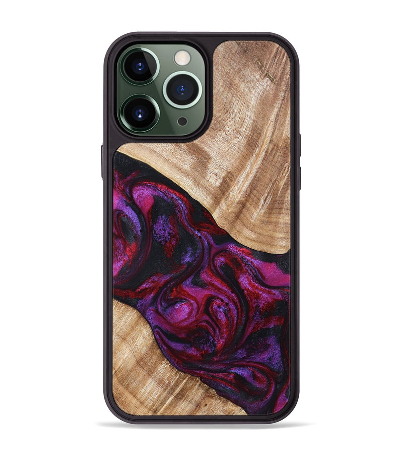iPhone 13 Pro Max Wood Phone Case - Margot (Red, 819756)