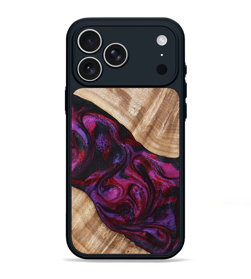 iPhone 17 Pro Max Wood Phone Case - Margot (Red, 819756)