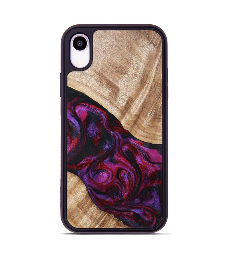 iPhone Xr Wood Phone Case - Margot (Red, 819756)