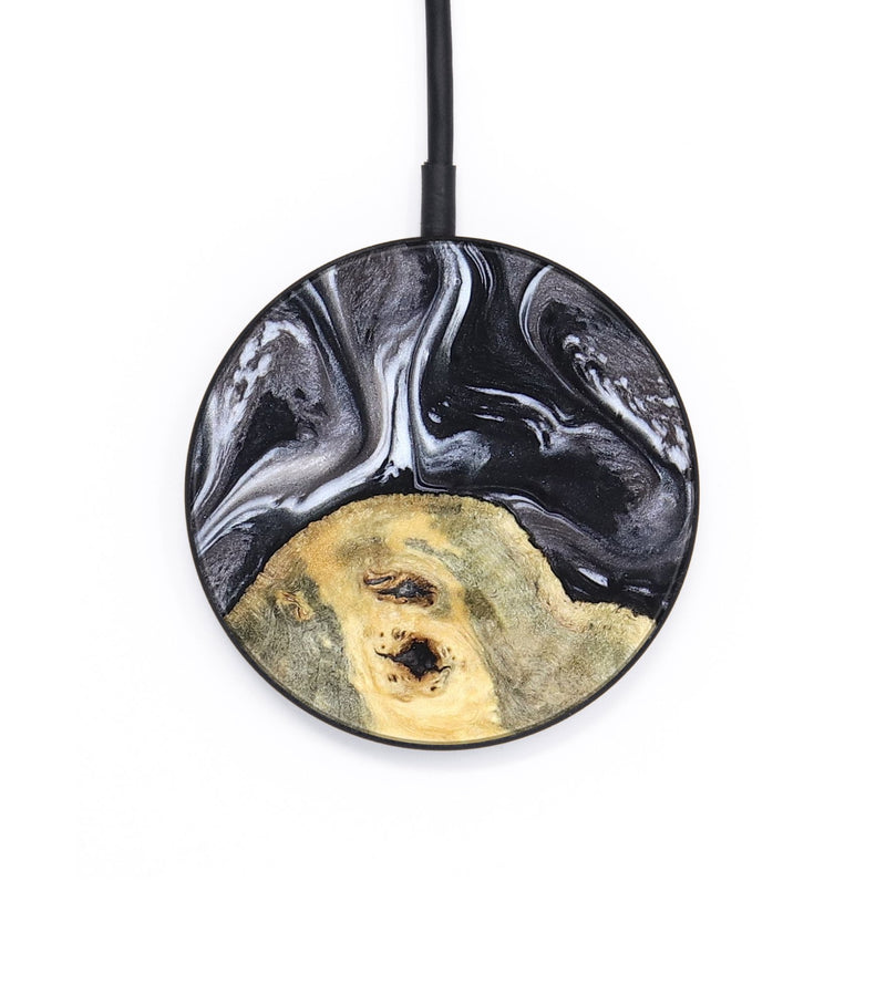Circle Wood Wireless Charger - Odis (Black & White, 819757)
