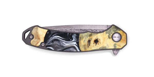 EDC Wood Pocket Knife - Odis (Black & White, 819757)