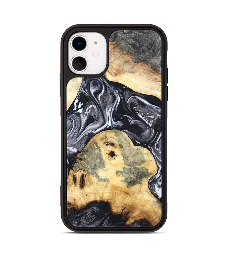 iPhone 11 Wood Phone Case - Odis (Black & White, 819757)