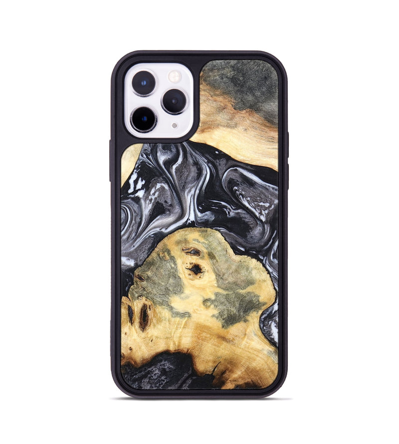 iPhone 11 Pro Wood Phone Case - Odis (Black & White, 819757)