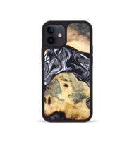 iPhone 12 mini Wood Phone Case - Odis (Black & White, 819757)
