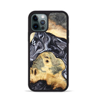 iPhone 12 Pro Wood Phone Case - Odis (Black & White, 819757)