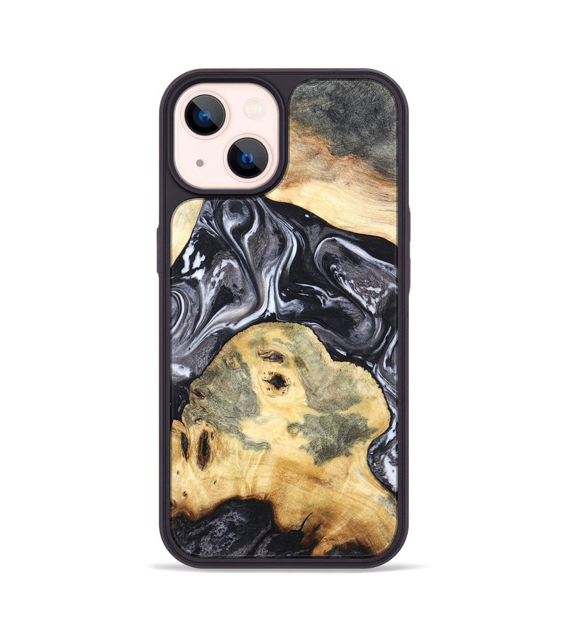 iPhone 14 Wood Phone Case - Odis (Black & White, 819757)