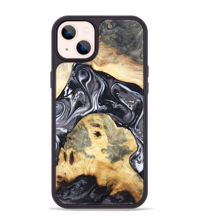 iPhone 14 Plus Wood Phone Case - Odis (Black & White, 819757)