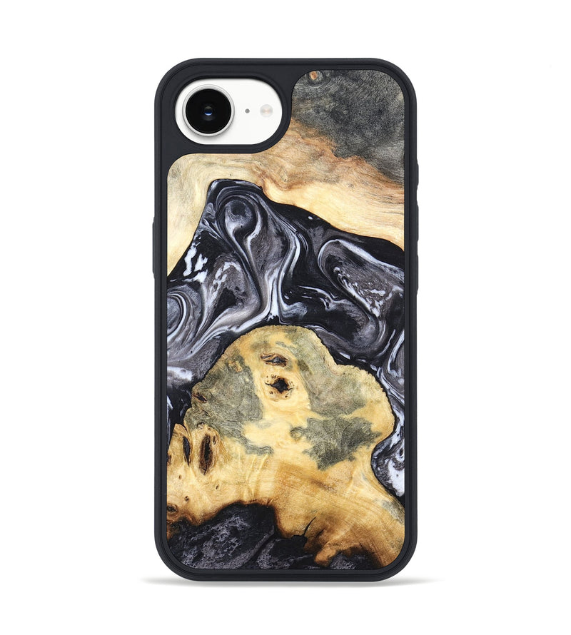 iPhone 16e Wood Phone Case - Odis (Black & White, 819757)