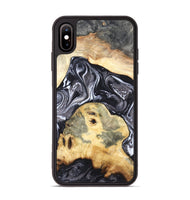 iPhone Xs Max Wood Phone Case - Odis (Black & White, 819757)
