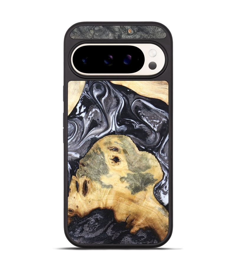 Pixel 9 Pro Wood Phone Case - Odis (Black & White, 819757)