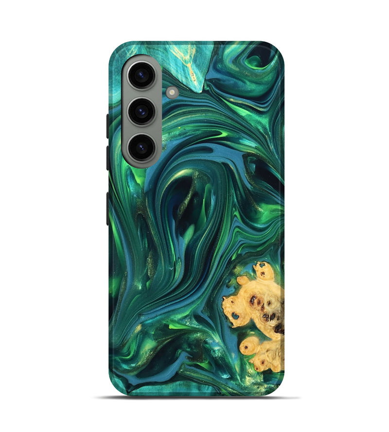 Galaxy S24 Wood Live Edge Phone Case - Ermias (Green, 819769)