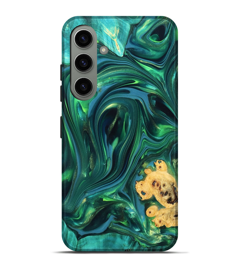 Galaxy S24 Plus Wood Live Edge Phone Case - Ermias (Green, 819769)