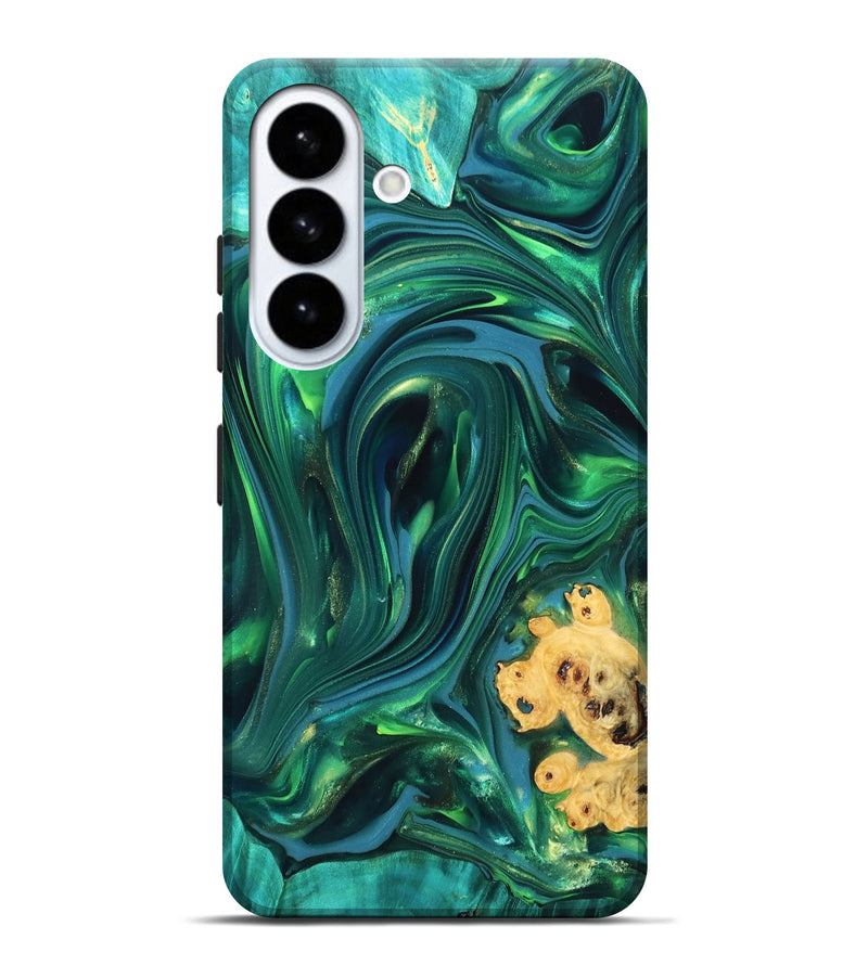 Galaxy S26 Plus Wood Live Edge Phone Case - Ermias (Green, 819769)