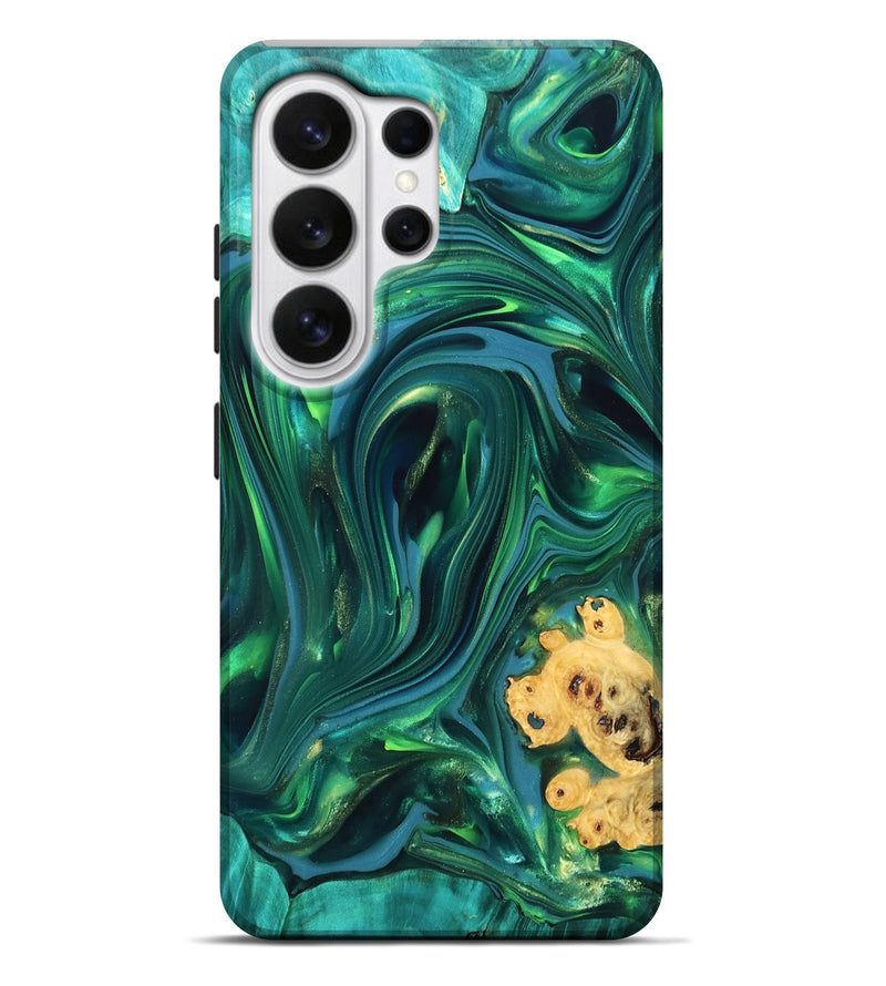 Galaxy S26 Ultra Wood Live Edge Phone Case - Ermias (Green, 819769)
