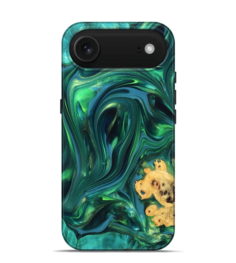 iPhone 17 Air Wood Live Edge Phone Case - Ermias (Green, 819769)