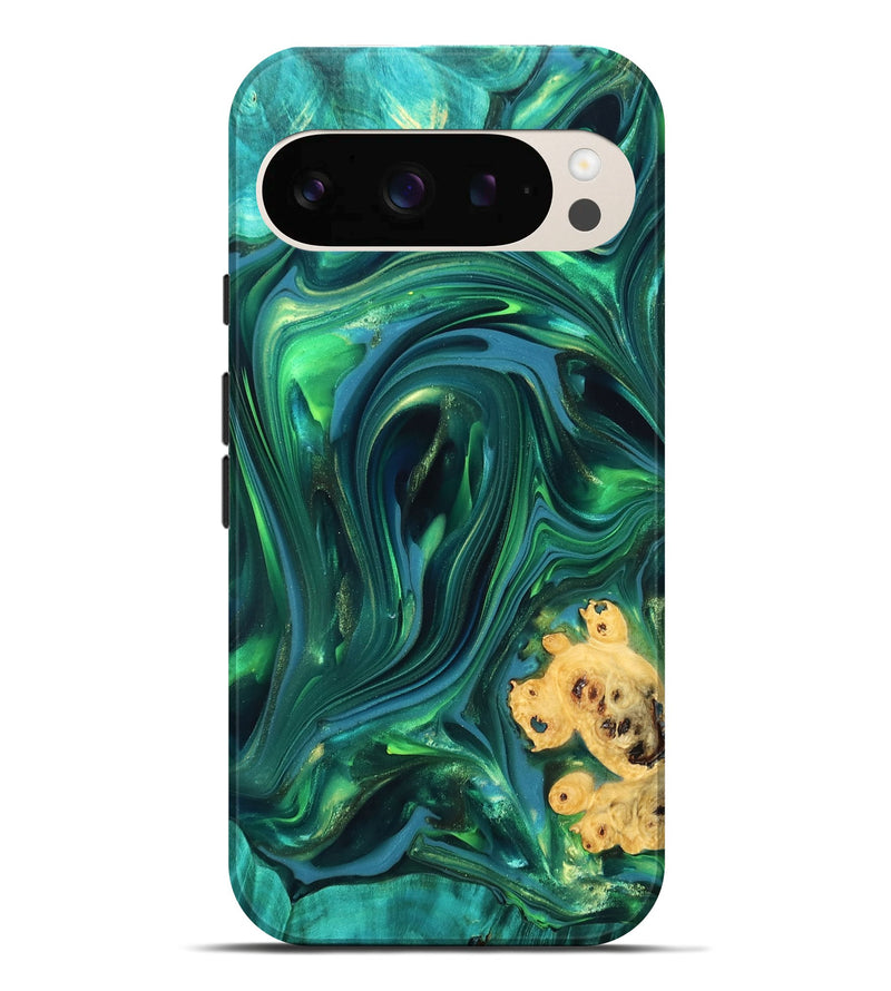 Pixel 10 Pro XL Wood Live Edge Phone Case - Ermias (Green, 819769)