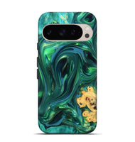 Pixel 9 Wood Live Edge Phone Case - Ermias (Green, 819769)