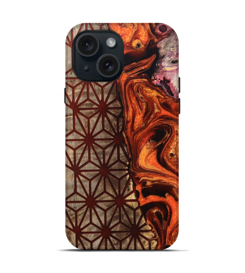 iPhone 15 Wood Live Edge Phone Case - Arden (Pattern, 819770)