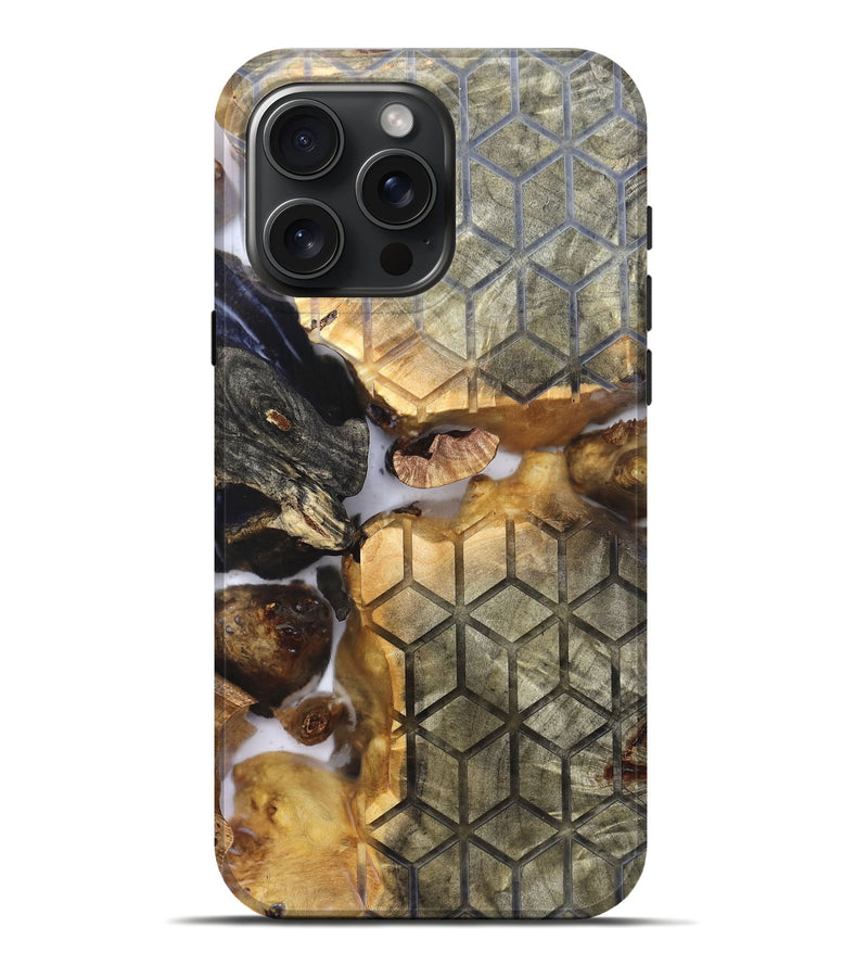 iPhone 16 Pro Max Wood Live Edge Phone Case - William (Pattern, 819771)