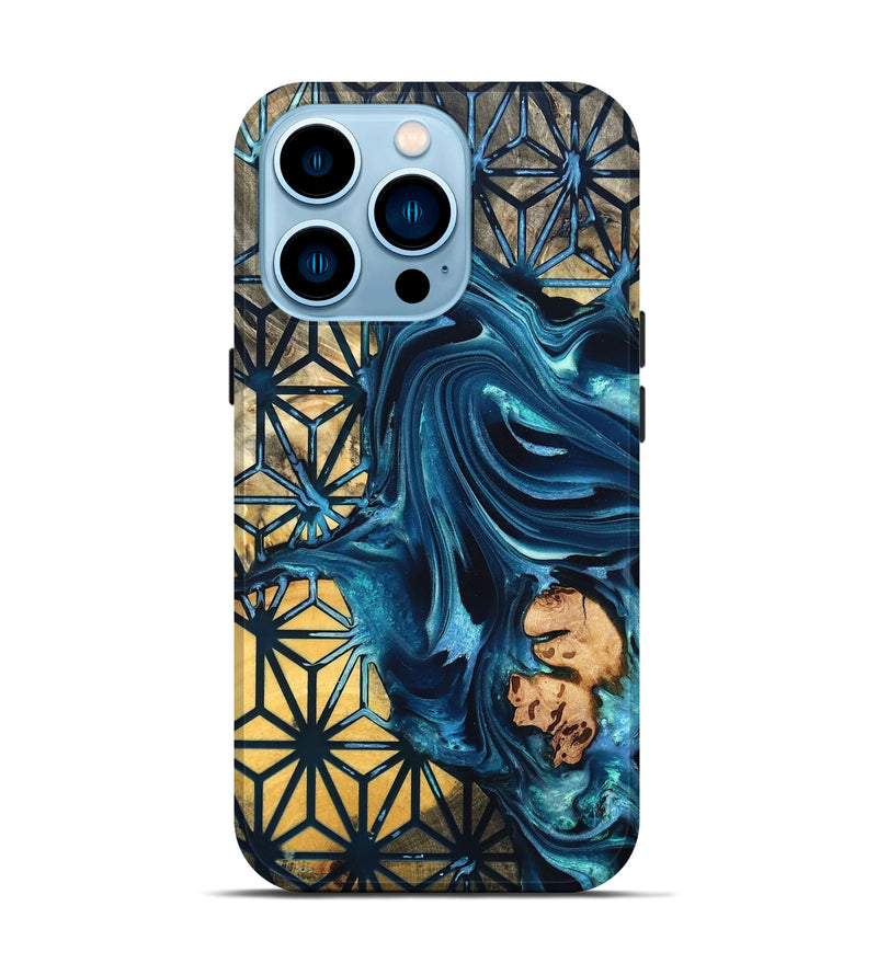 iPhone 14 Pro Wood Live Edge Phone Case - Geri (Pattern, 819772)