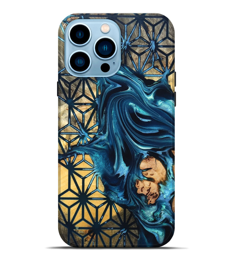 iPhone 14 Pro Max Wood Live Edge Phone Case - Geri (Pattern, 819772)