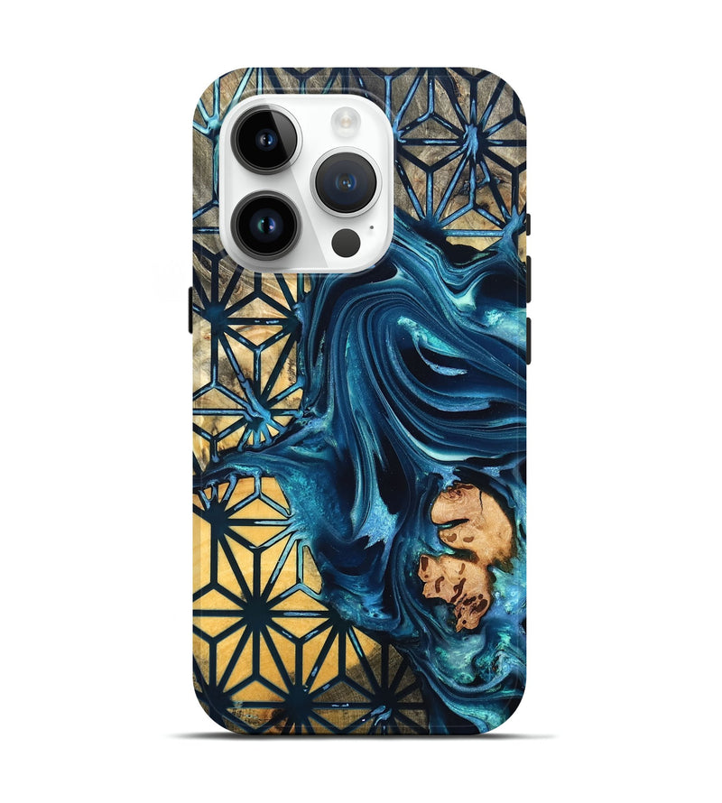 iPhone 15 Pro Wood Live Edge Phone Case - Geri (Pattern, 819772)