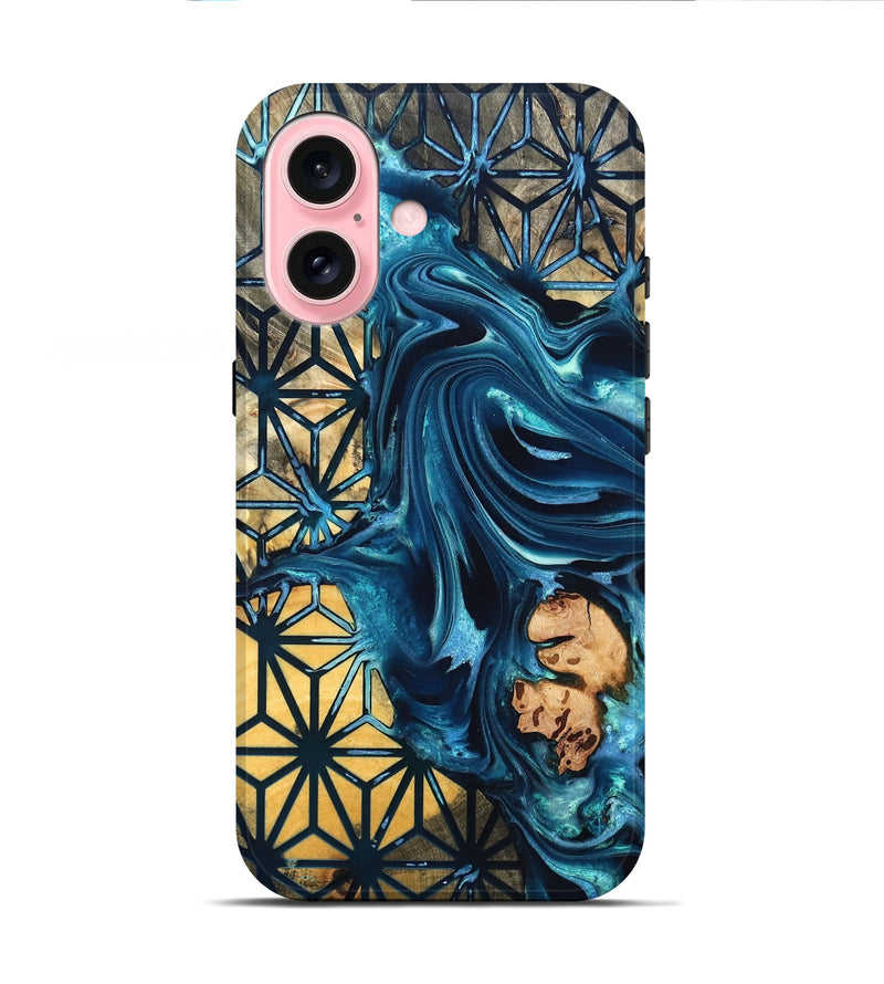 iPhone 16 Wood Live Edge Phone Case - Geri (Pattern, 819772)