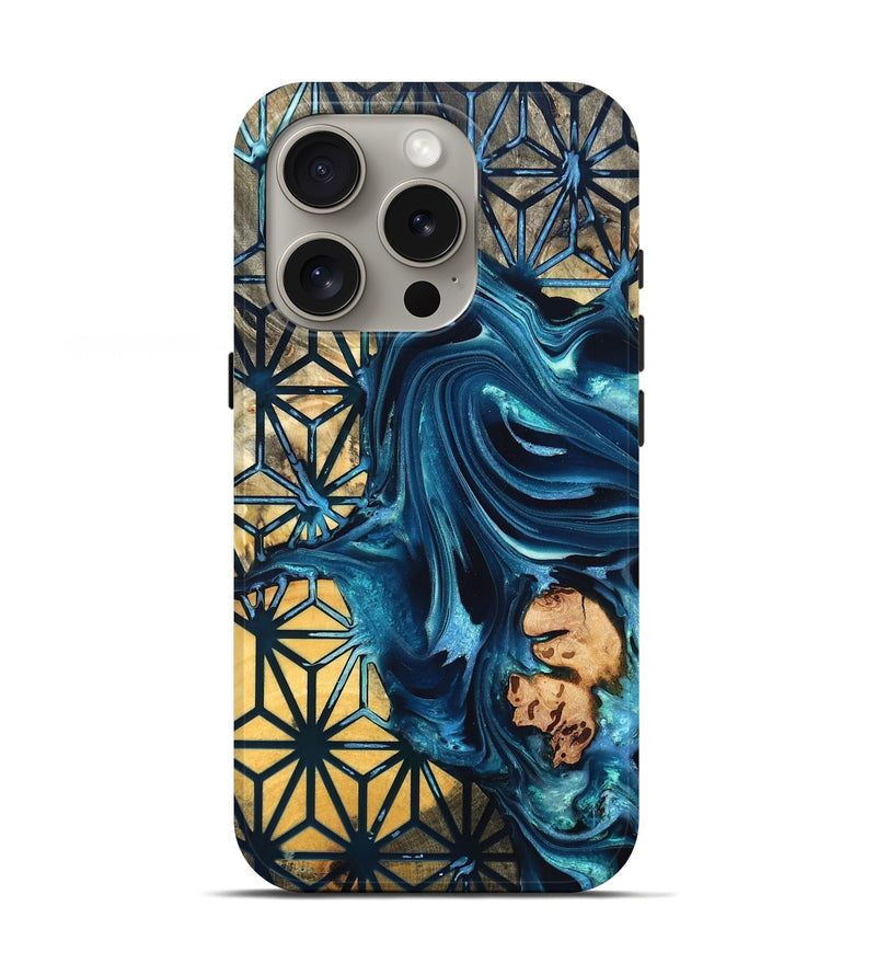 iPhone 16 Pro Wood Live Edge Phone Case - Geri (Pattern, 819772)
