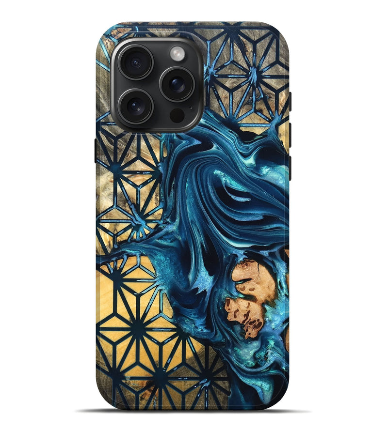 iPhone 16 Pro Max Wood Live Edge Phone Case - Geri (Pattern, 819772)