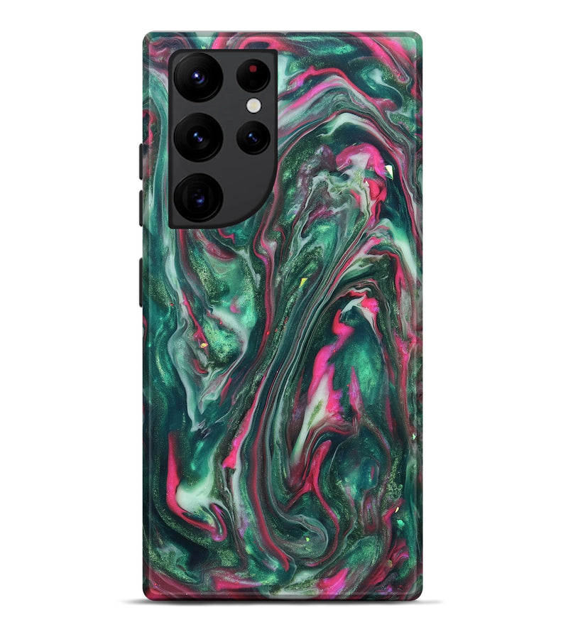 Galaxy S22 Ultra ResinArt Live Edge Phone Case - Kirstin (Neon, 819775)