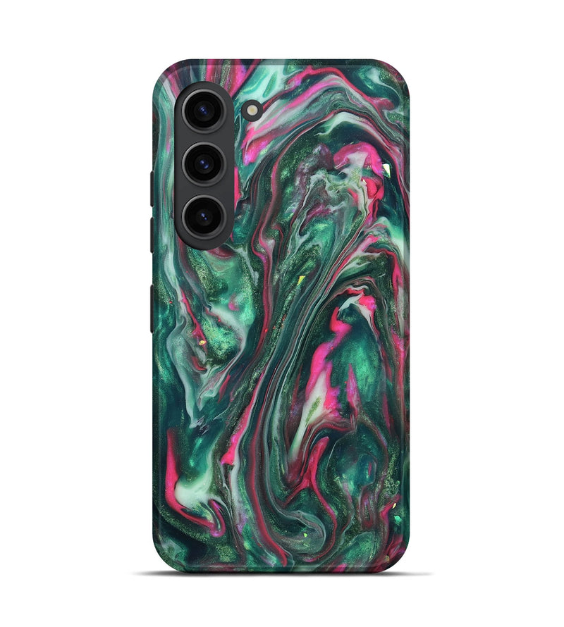 Galaxy S23 ResinArt Live Edge Phone Case - Kirstin (Neon, 819775)