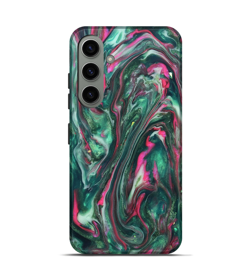 Galaxy S24 ResinArt Live Edge Phone Case - Kirstin (Neon, 819775)