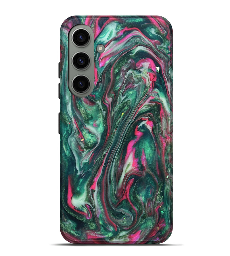 Galaxy S24 Plus ResinArt Live Edge Phone Case - Kirstin (Neon, 819775)