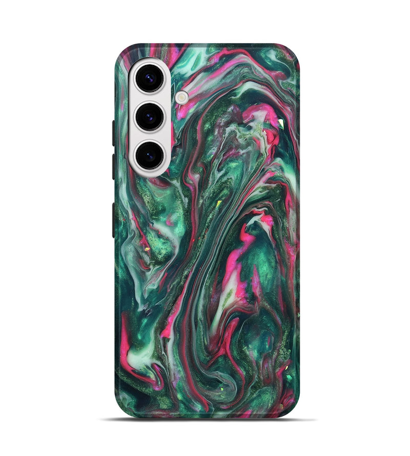 Galaxy S25 ResinArt Live Edge Phone Case - Kirstin (Neon, 819775)