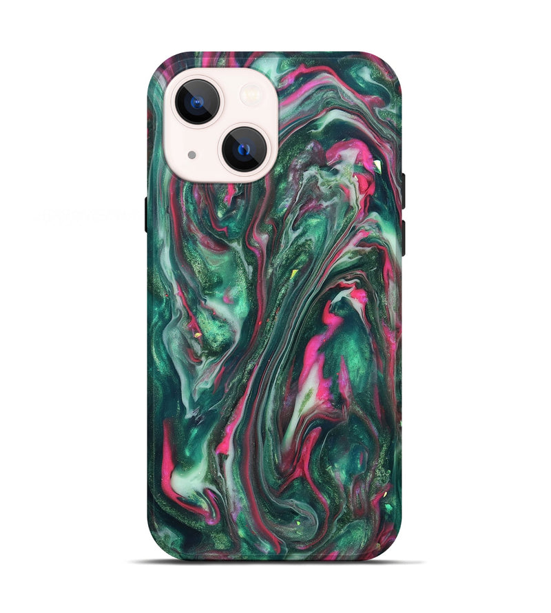 iPhone 13 ResinArt Live Edge Phone Case - Kirstin (Neon, 819775)