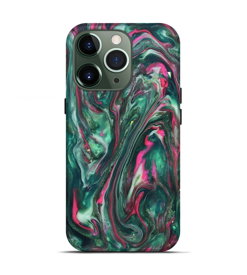 iPhone 13 Pro ResinArt Live Edge Phone Case - Kirstin (Neon, 819775)