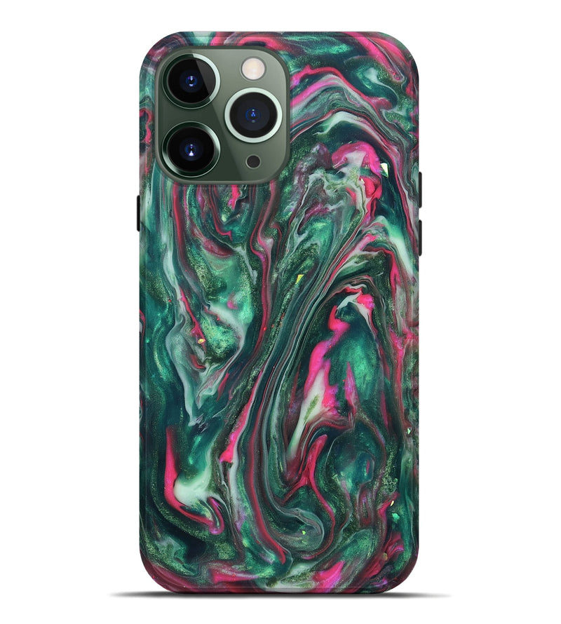iPhone 13 Pro Max ResinArt Live Edge Phone Case - Kirstin (Neon, 819775)