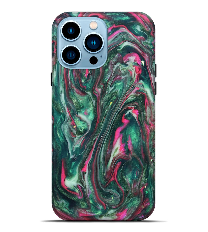 iPhone 14 Pro Max ResinArt Live Edge Phone Case - Kirstin (Neon, 819775)