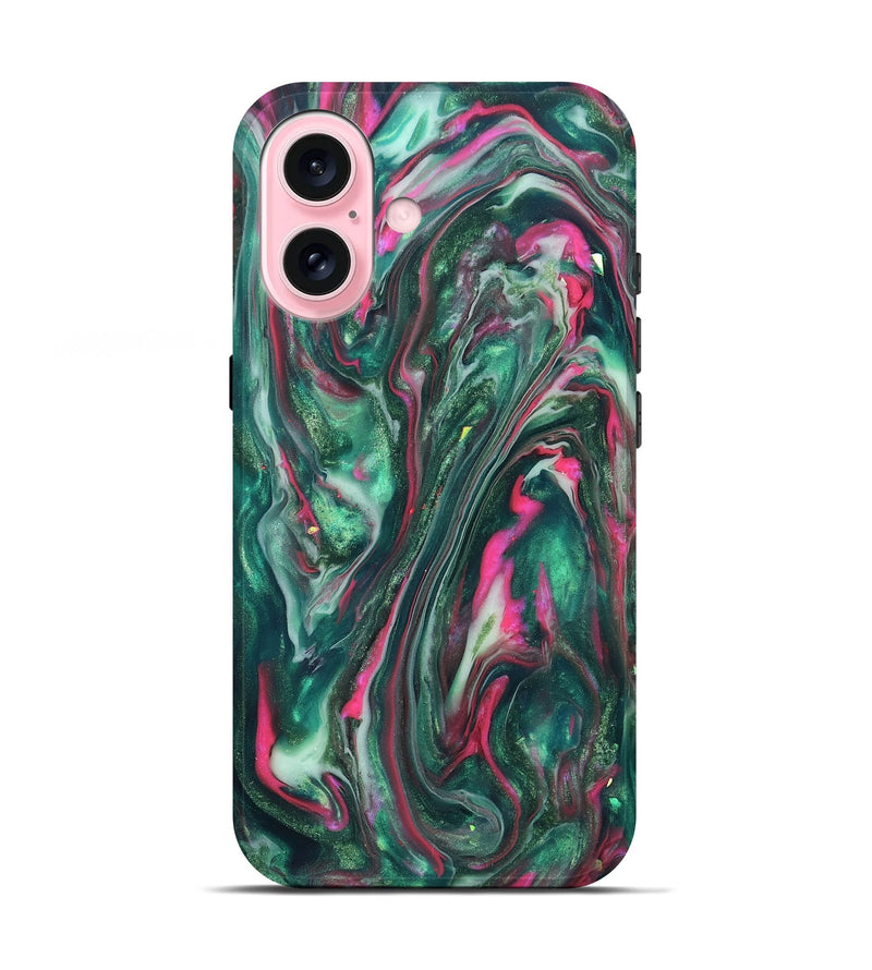 iPhone 17 ResinArt Live Edge Phone Case - Kirstin (Neon, 819775)