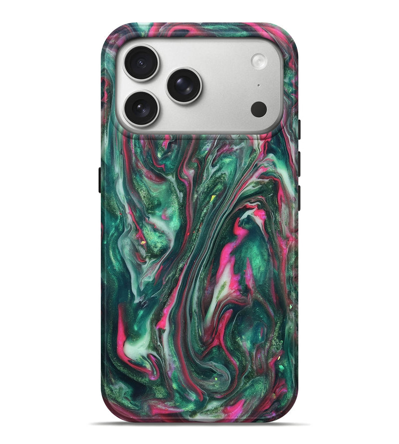 iPhone 17 Pro Max ResinArt Live Edge Phone Case - Kirstin (Neon, 819775)