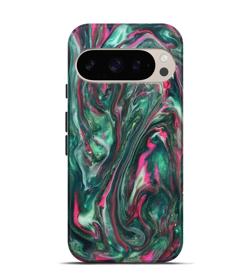 Pixel 10 ResinArt Live Edge Phone Case - Kirstin (Neon, 819775)