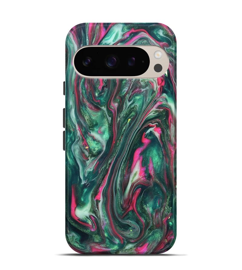 Pixel 9 ResinArt Live Edge Phone Case - Kirstin (Neon, 819775)