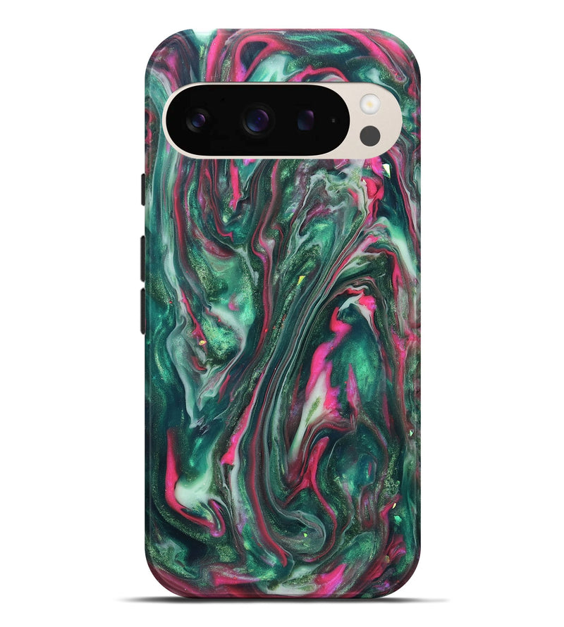 Pixel 9 Pro XL ResinArt Live Edge Phone Case - Kirstin (Neon, 819775)